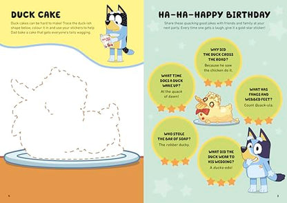 Hip Hip Hooray, Happy Birthday!: A Sticker Activity Book (Bluey)
