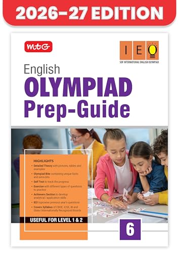 MTG English (IEO) Olympiad Prep Guide Class 6 | Detailed Theory, Exercise with Self Test For Practice | SOF Olympiad Books For Exam 2026-27 (Useful For Level-1 & 2)