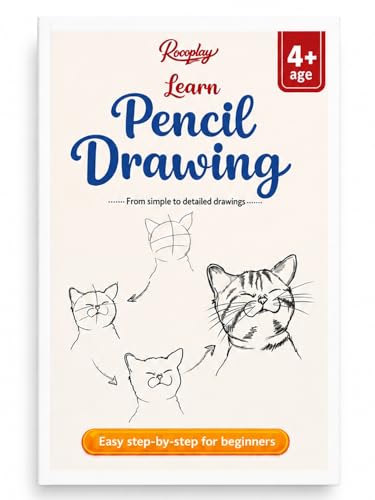 Learn Pencil Drawing Book, Step-by-Step Guide for Beginners, Shading and Blending, Ages 4+: 1 (Pencil Drawing beginner)