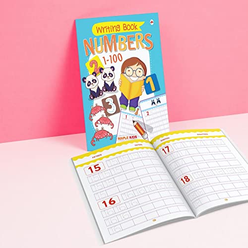 Numbers Writing Book 1-100 (Practice) - Learn and Practice - Numbers 1 to 100 - 2 to 5 Years Old Kids - Number Tracing Book - Learn Numbers - Writing Book for Toddlers, Nursery, Pre-School Children