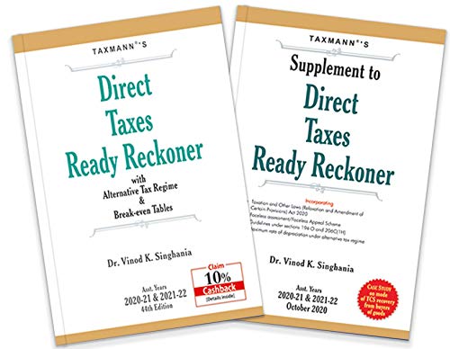 DIRECT TAXES READY RECKONER (with Alternative Tax Regime & Break-even Tables), 44/E book cover
