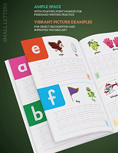 Writing Practice Book for Kids - Set of 4 Books | Learn, Trace, Write & Practice ABC Capital Letters, Small Letters, Patterns and Numbers 1 to 10