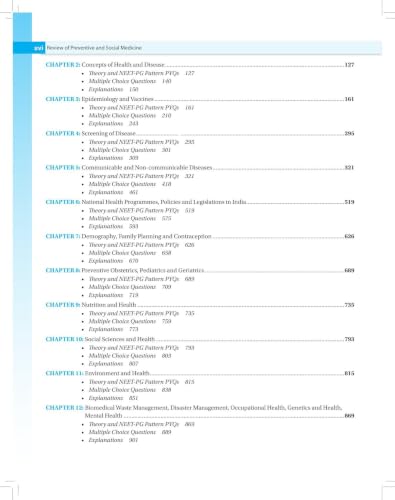 Review of Preventive and Social Medicine (Including Biostatistics), 16/E - A must have PSM book for NEET PG, INI-CET and FMGE | PYQs (2005-2025) and Image-Based MCQs (2012-2025): 1