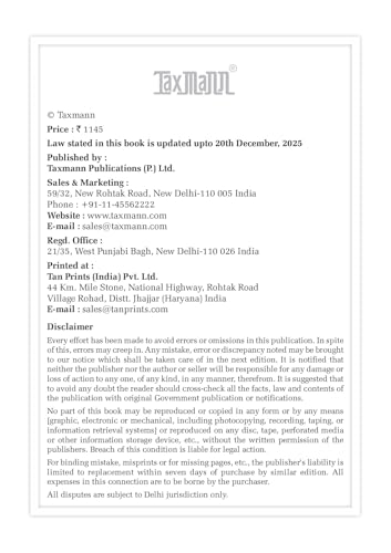 Taxmann's Corporate Laws [POCKET] – Single-desk | Up-to-date Statutory Reference that Consolidates the Annotated Companies Act 2013 with Key Allied Corporate & Economic Laws