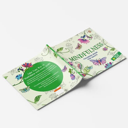 Mindfulness: Coloring Book for Adults with Tear out Sheets I Coloring for Anxiety Relief and Mind Relaxing I Unwind and Relax| [Select Learning]