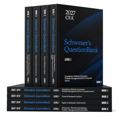 2027 Schweser CFA Level I Question Bank — 1,500 Questions with Answer Book (Cfa Exam Prep Series)