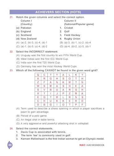 MTG International General Knowledge Olympiad (IGKO) Workbook Class 4 - Chapter-wise MCQs with Achievers Section - SOF Olympiad Books For 2026-27 Exam
