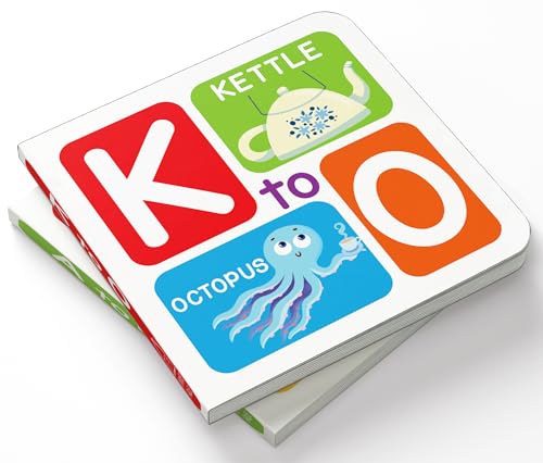 K to O – Mini Alphabet Board Book for Kids: Learn Letters K, L, M, N & O with Bright Pictures | Pocket-Sized Early Learning Book for Babies, Toddlers ... Book | Ages 0–5 Years | Perfect for Gifting