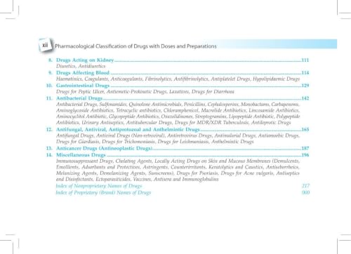 Pharmacological Classification of Drugs with Doses and Preparations, 7/E for MBBS Students & NEET PG | Ready Reckoner of Drug Classification Charts, Doses, Brand Names and Complimentary Drug Atlas: 1