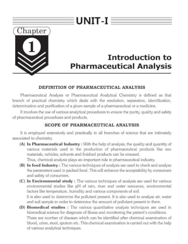 B.Pharm 1st Semester Pharmaceutical Inorganic & Analytical Chemistry Book | BP106T | Latest PCI Syllabus 2026 | NEP 2020 | Bachelor of Pharmacy Study ... Publications (B.pharm First Semester Series)