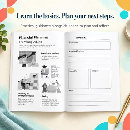 Your Financial Planner and Journal (205 Pages) | Budgeting, Saving, Investing, Debt Tracking, and Money Mindset Tool for Beginners: Learn Money Basics. Plan Simply. One Step at a Time