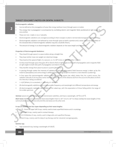 Target Educare’s Notes on Dental Subjects (POD)