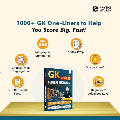 PW GK Pulse General Knowledge with 1000+ One-Liner PYQs by Krati Ma’am | NCERT-Based Facts, Infographics & Chapter-Wise Coverage for UPSC NDA CDS EPFO ... SSC Banking Railway Defence & Teaching Exams