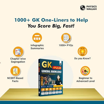 PW GK Pulse General Knowledge with 1000+ One-Liner PYQs by Krati Ma’am | NCERT-Based Facts, Infographics & Chapter-Wise Coverage for UPSC NDA CDS EPFO ... SSC Banking Railway Defence & Teaching Exams