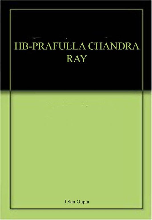 HB-PRAFULLA CHANDRA RAY book cover