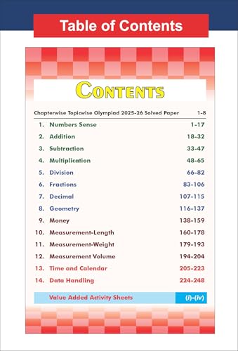 Disha Olympiad Champs Mathematics Class 3 with Chapter-wise Previous 13 Year (2013 - 2025) Questions 7th Edition | Complete Prep Guide with Theory, PYQs, Past & Practice Exercise
