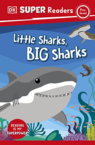 DK Super Readers Pre-Level Little Sharks Big Sharks book cover