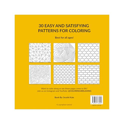 Coloring for Relaxing : Stress-relief premium quality easy coloring book for busy adults | Ages 3 to 70 | Premium 150GSM paper | Thick bond paper