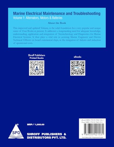 Marine Electrical Maintenance and Troubleshooting: Volume 1 - Alternators, Motors & Batteries, Second Edition (Elstan's® Marine Engineering Series)