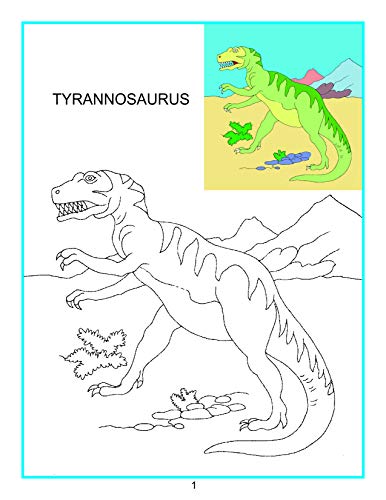 Dinosaurs Colouring Book for Kids Age 3–8 | Creative Colouring Pages with Fun Prehistoric Creatures | Engaging Activity to Boost Creativity, Focus & Motor Skills | Ideal for Preschool, Kindergarten & Young Artists