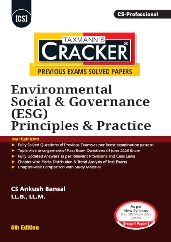 Taxmann's CRACKER COMBO for CS Professional | Dec. 2026/June 2027 Exams | Group 1 – Papers 1 to 3 | CRACKER Series | ESG, Drafting/DPA, and CMADD/Due Diligence | June 2026 Editions | Set of 3 Books