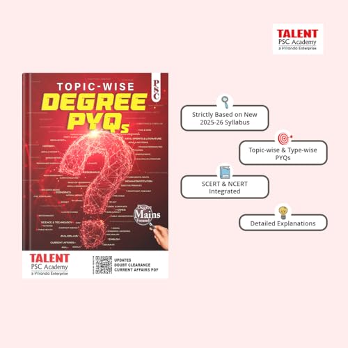 Talent Academy Kerala PSC Degree Level Topic Wise PYQ 2026 Book New SCERT & NCERT Syllabus Integration