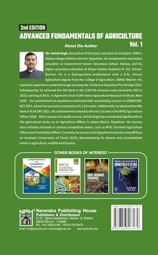 Advanced Fundamentals of Agriculture 2Vols Set 2nd Edition For Civil services, AO, AAO, RAEO, RHEO, AHO, BAO, HDO, ADA, School Lecturer, NABARD, ... SO, CUET PG, ICAR and Entrance Examinations