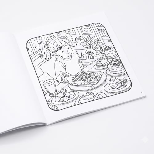 Cozy Cravings Colouring Book – Cute Dessert Colouring Book for Adults, Teens & Kids | Girly Moments, Cozy Girl Moments, Cakes, Coffee, Ice Cream, Sweet Treats & Easy Colouring Pages (Cozy Series)