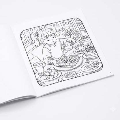 Cozy Cravings Colouring Book – Cute Dessert Colouring Book for Adults, Teens & Kids | Girly Moments, Cozy Girl Moments, Cakes, Coffee, Ice Cream, Sweet Treats & Easy Colouring Pages (Cozy Series)
