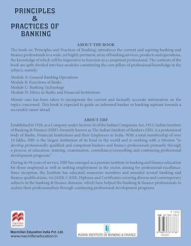 Macmillan Education Principles and Practices of Banking | JAIIB Courseware | JAIIB 2026 updated Edition | JAIIB Exam preparation by IIBF (IIBF JAIIB Exam)