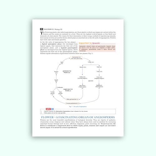 Nootan ISC Board Biology Textbook for Board Exam Class 12th (XII) Rapid Revision Sheets Mind Maps Academic Year 2026-27 - Nageen Prakashan: 1