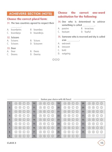 MTG International English Olympiad (IEO) Workbook Class 3 - Chapter-wise MCQs with Achievers Section - SOF Olympiad Books For 2026-27 Exam
