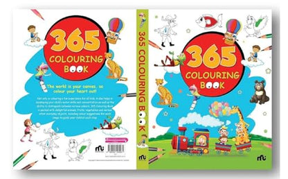 365 Colouring Book for Kids - Painting and Drawing Book with 368 Big Pictures