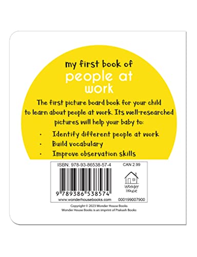 My First Book Of People At Work | Ages 0–3 Years | Board Book | Community Helpers | Doctors | Teachers | Firefighters | Vocabulary Building For Babies | Toddlers | Preschoolers | Latest Edition