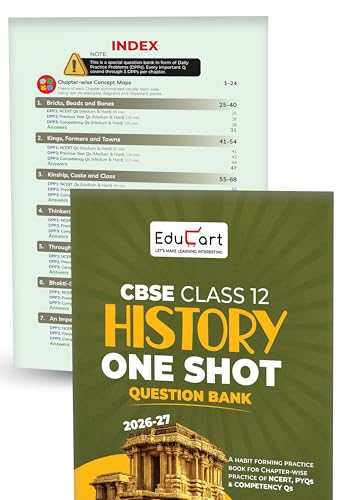 Educart CBSE Class 12 Humanities Combo (History + Political Science) One Shot Question Bank 2026–27 | NCERT, PYQs, Case-Based & Competency Qs | CBSE 2027 Board Exam