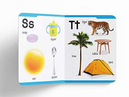 My First Padded Book of Alphabet: Early Learning Board Book for Kids | Learn ABC with Bright and Colorful Pictures | Durable Padded Board Book for Babies, Toddlers & Preschoolers | Ages 0–5 Years