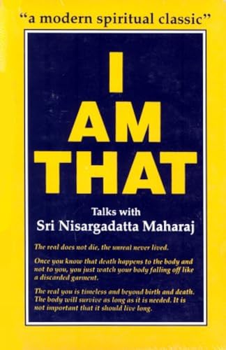 I AM THAT: Talks with Sri Nisargadatta Maharaj (HB) book cover