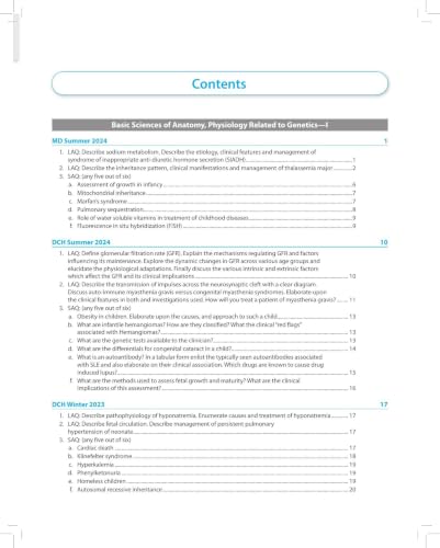 Solved Papers Pediatrics for PG Students, 5/E | Previous Years' Solved Papers (2014-2024) PYQs | A must for MD and DNB Pediatrics, DCH, CPS and Other Examinations Across India: 1