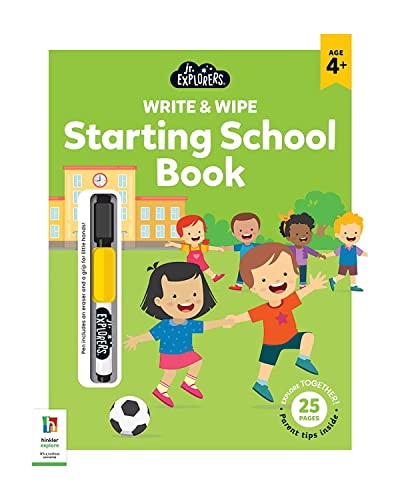 JUNIOR EXPLORERS WRITE & WIPE : STARTING SCHOOL BOOK book cover