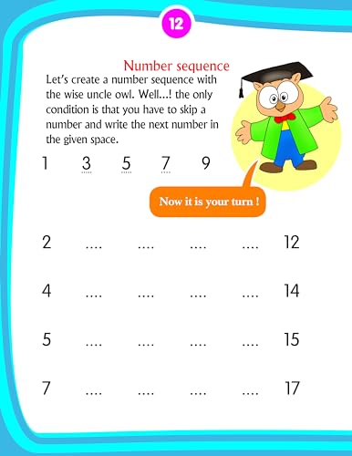 Kids 1st Activity Book – Math’s For Ages 3–4 | Fun Tracing, Counting, and Number Activities | Early Math Learning with Colorful Pictures.