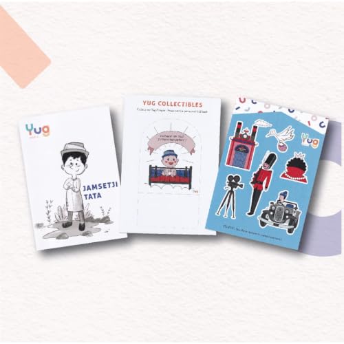 Yug Media: Jamsetji Tata Biography Story Book for Kids | Illustrated Inspirational Book with Colourful Pictures | Fun Learning Activity Book | Story books for 3+ year old | Includes 5 Interactive Activities | Story of Vision, Leadership & Innovation