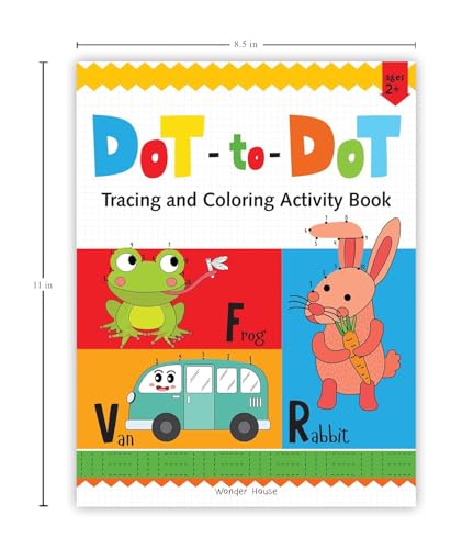 Preschool Activity Book | Dot-To-Dot – Tracing And Coloring Activity Book For Kids Ages 3–5 | Connect The Dots, Trace Lines & Color Fun Shapes And Animals | 2+ Hours Of Early Learning & Creativity