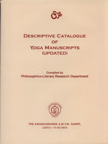 Descriptive Catalogue of Yoga Manuscripts book cover