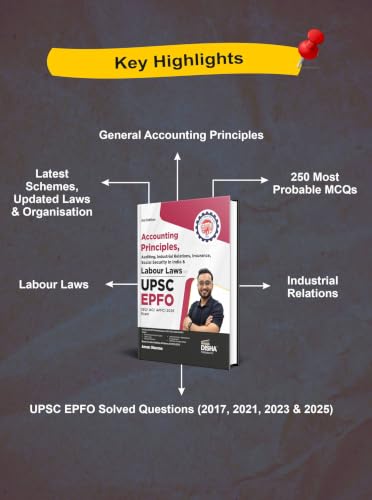 Disha Accounting Principles, Auditing, Industrial Relations, Insurance, Social Security in India & Labour Laws for UPSC EPFO EO/ AO/ APFC 2026 Exam 3rd Edn