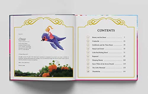 Princess Fairy Tales: Ten Traditional Fairy Tales For Children (Abridged and Retold With Large Font For Easy Reading) 8 Inches X 8 Inches - Hardback