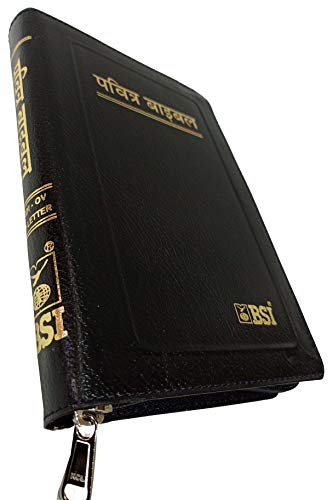 Holy Bible Hindi (Red Letter Edition) Zip Golden Edge Contains Old and New Testament BSI