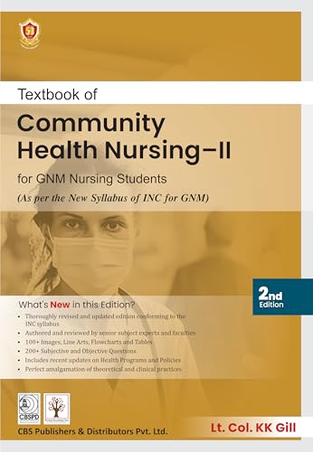 Textbook Of Community Health Nursing Ii For Gnm Nursing Students 2Ed (Pb 2025) ( ISBN - 9788197750021)