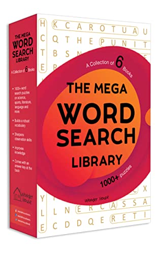 The Mega Word Search Library: Gift Boxset For Kids (A Collection of 6 Books) book cover
