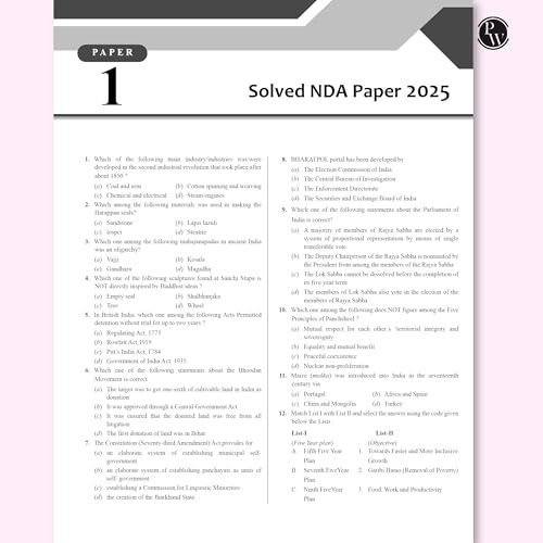 PW Shaurya NDA Book 2026 – NDA/NA General Knowledge | Latest 2025 Solved Paper | Geography, History, Economics, Political Science | Chapterwise Theory, PYQs, Practice Exercises