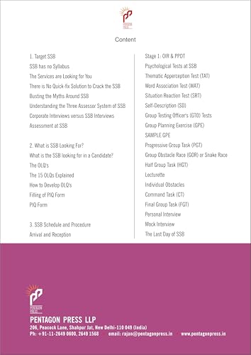 SSB Interview Complete Guide by Col (Dr) Mohinder Pal Singh – DIY Manual for GTO, Psychology Tests & Personal Interview | Includes 15 OLQs & Practice Workbook (Volume 1)
